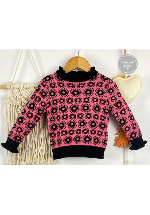 JERSEY FUCSIA-NEGRO - MON PETIT BONBON