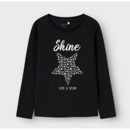 CAMISETA NEGRA ESTRELLA - NAME IT