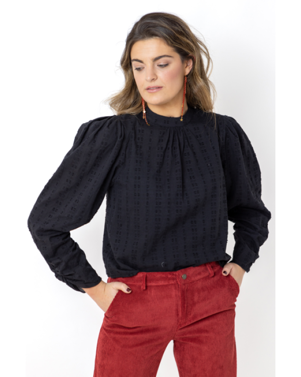 BLUSA HOMBRERA NEGRA - OSAMORE