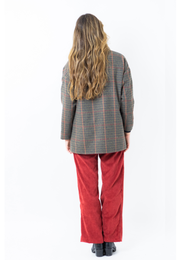 AMERICANA CUADROS MARRON - OSAMORE
