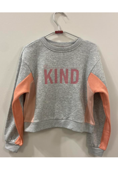 SUDADERA GRIS SALMÓN - ONLY