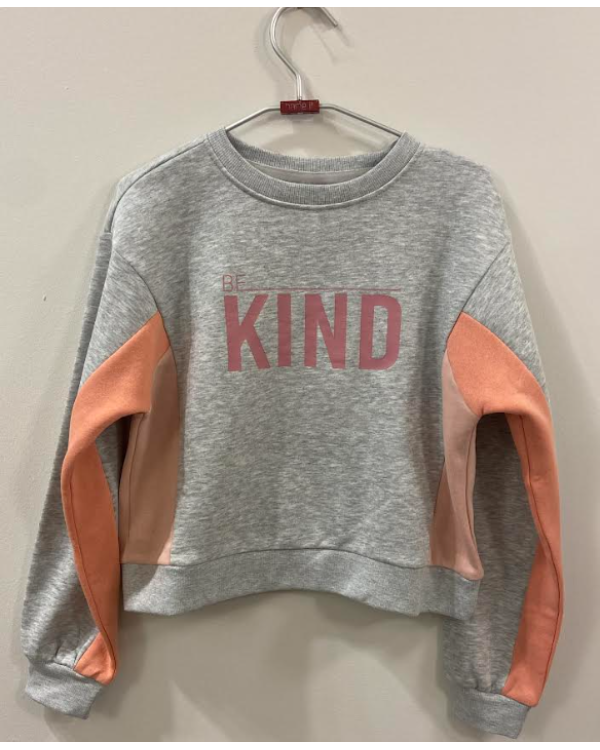 SUDADERA GRIS SALMÓN - ONLY