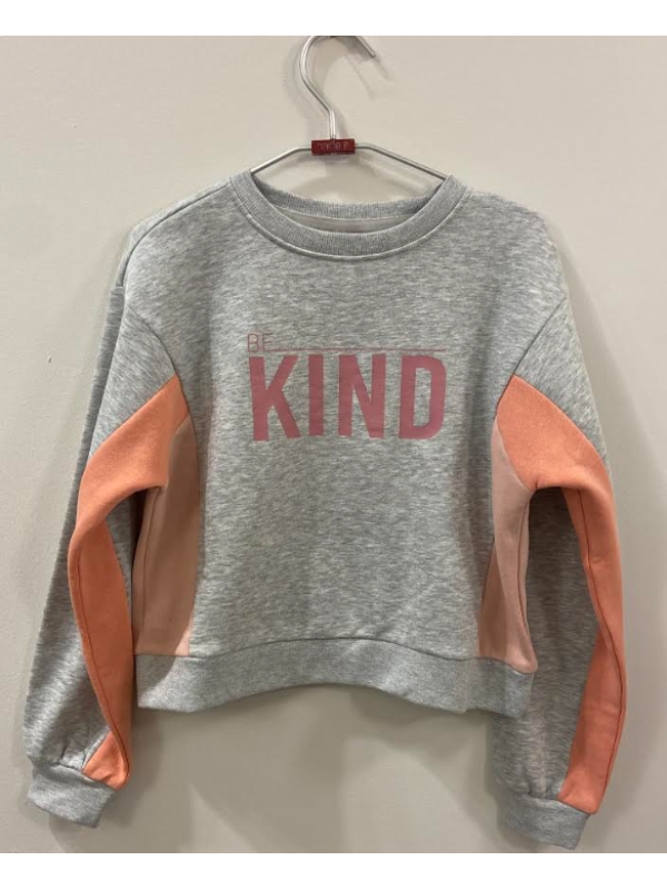 SUDADERA GRIS SALMÓN - ONLY