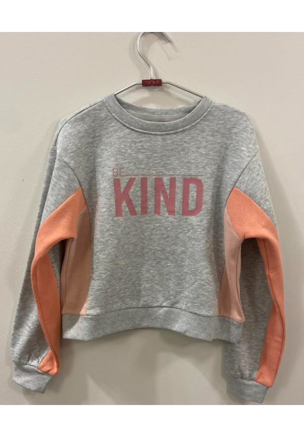 SUDADERA GRIS SALMÓN - ONLY