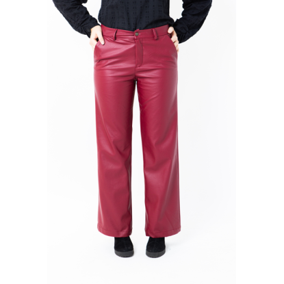 PANTALÓN PIEL GRANATE - OSAMORE