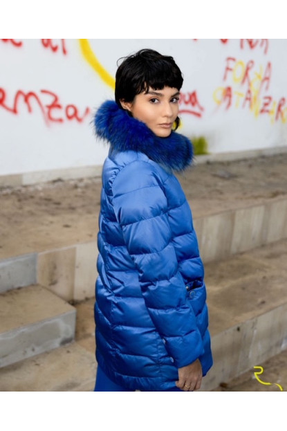PARKA AZULÓN - PREGIO COUTURE