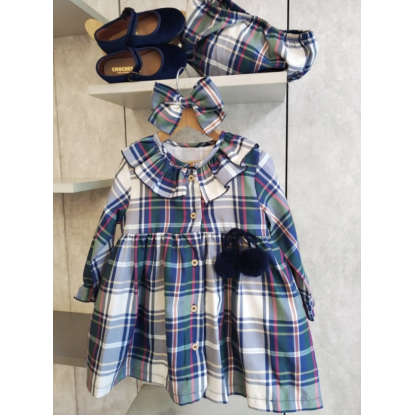 JESUSITO CUADROS AZUL/VERDE - MON PETIT BONBON