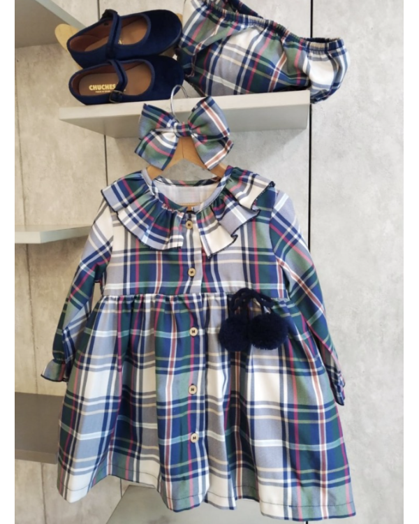 JESUSITO CUADROS AZUL/VERDE - MON PETIT BONBON