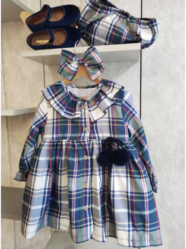 JESUSITO CUADROS AZUL/VERDE - MON PETIT BONBON