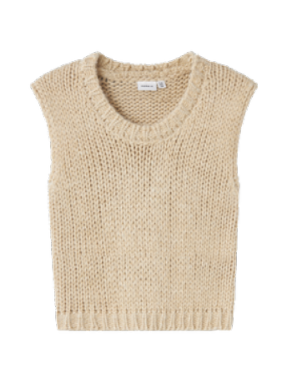 CHALECO BRILLO BEIG - NAME IT