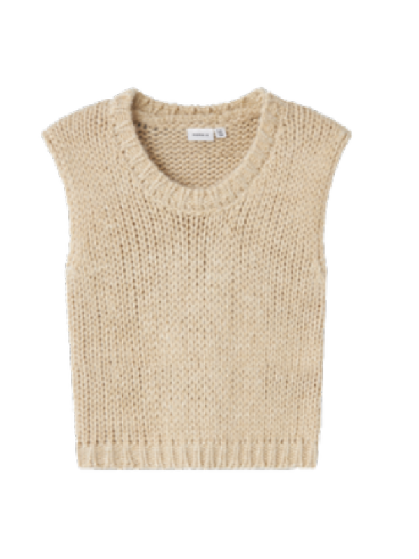 CHALECO BRILLO BEIG - NAME IT