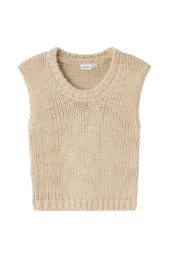 CHALECO BRILLO BEIG - NAME IT