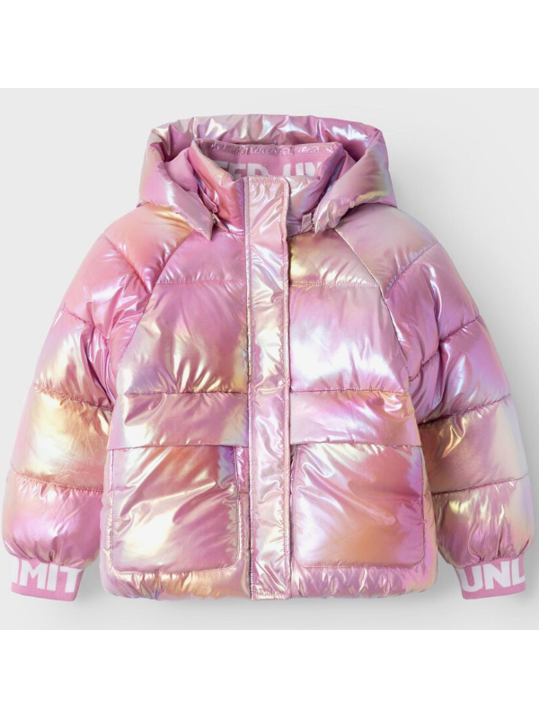 CAZADORA ROSA BRILLO -    NAME IT