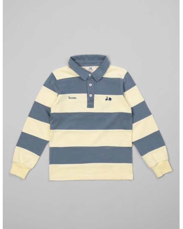 POLO NIÑO RUGBY STRIPES AMARILLO - SCOTTA