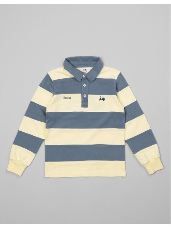 POLO NIÑO RUGBY STRIPES AMARILLO - SCOTTA