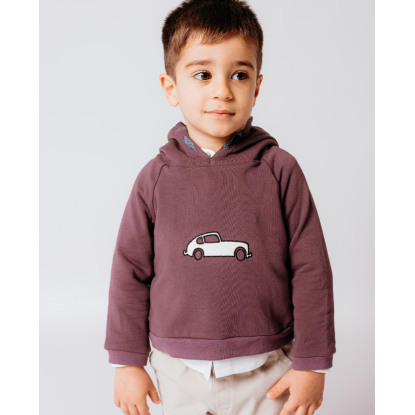 SUDADERA MALVA COCHE - FINA EJERIQUE