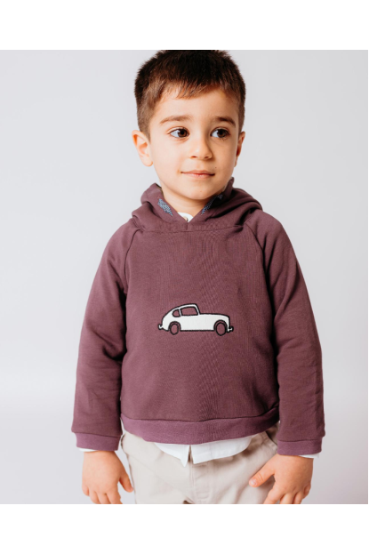 SUDADERA MALVA COCHE - FINA EJERIQUE