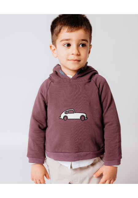 SUDADERA MALVA COCHE - FINA EJERIQUE