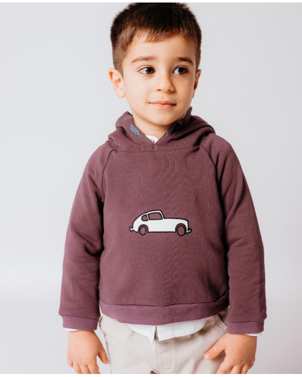 SUDADERA MALVA COCHE - FINA EJERIQUE