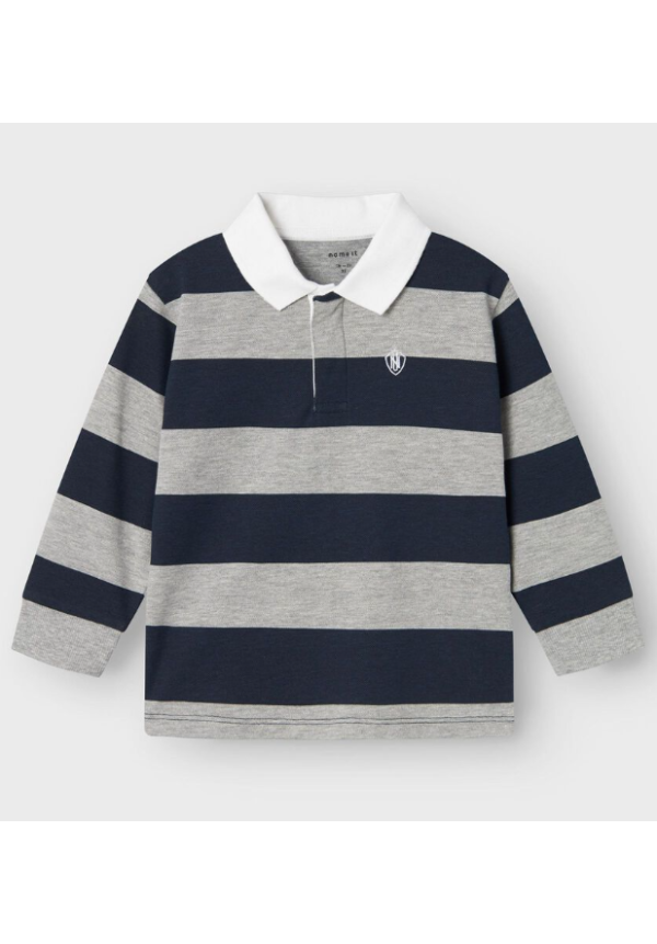 POLO RAYAS AZUL MARINO - NAME IT