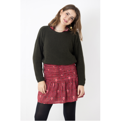 FALDA CORTA GUINDA - OSAMORE