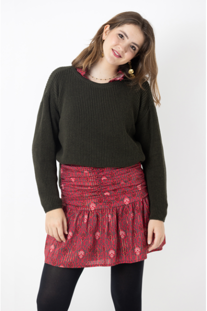 FALDA CORTA GUINDA - OSAMORE