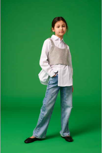 BLUSA BLANCA CON CHALECO - ONLY