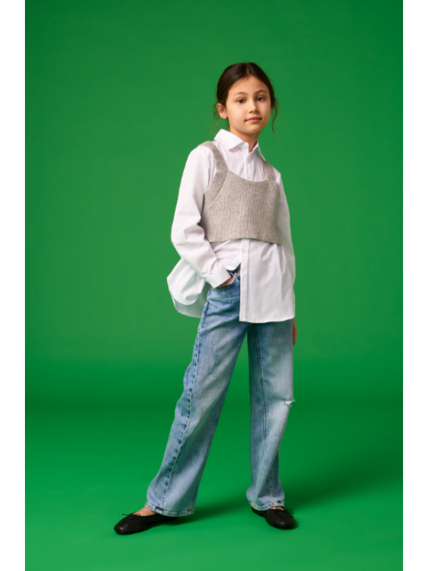 BLUSA BLANCA CON CHALECO - ONLY