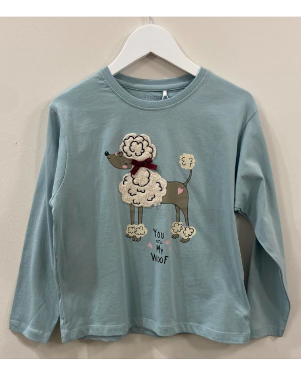 CAMISETA VERDE PERRO - NAME IT