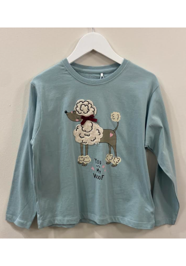 CAMISETA VERDE PERRO - NAME IT