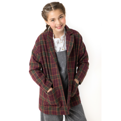 AMERICANA CUADROS GRANATE - OSAMORE