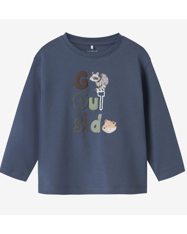 CAMISETA AZUL MAPACHE - NAME IT