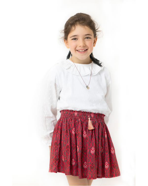 BLUSA CUELLO BLANCA - OSAMORE