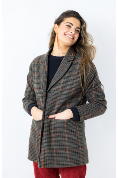 AMERICANA CUADROS MARRON - OSAMORE