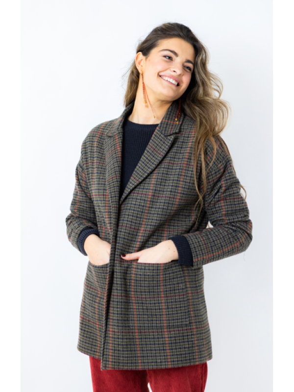 AMERICANA CUADROS MARRON - OSAMORE