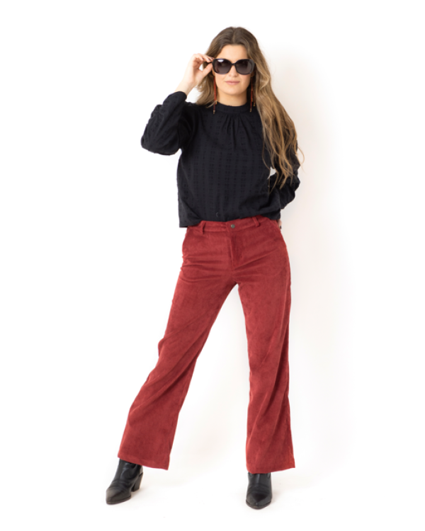 PANTALÓN PANA GUINDA - OSAMORE