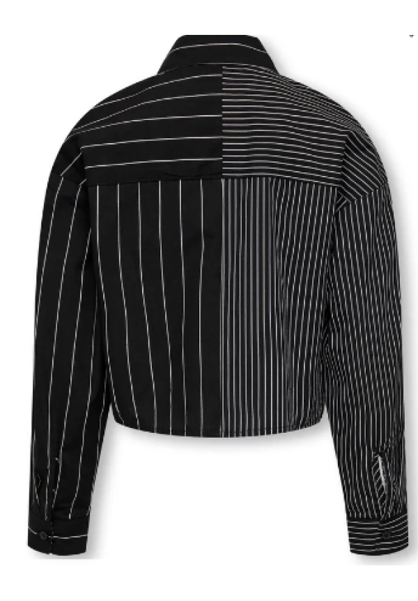 CAMISA RAYAS NEGRA - ONLY