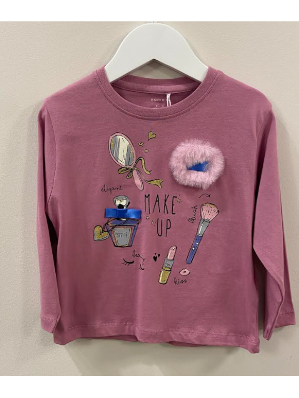 CAMISETA ROSA MAQUILLAJE - NAME IT