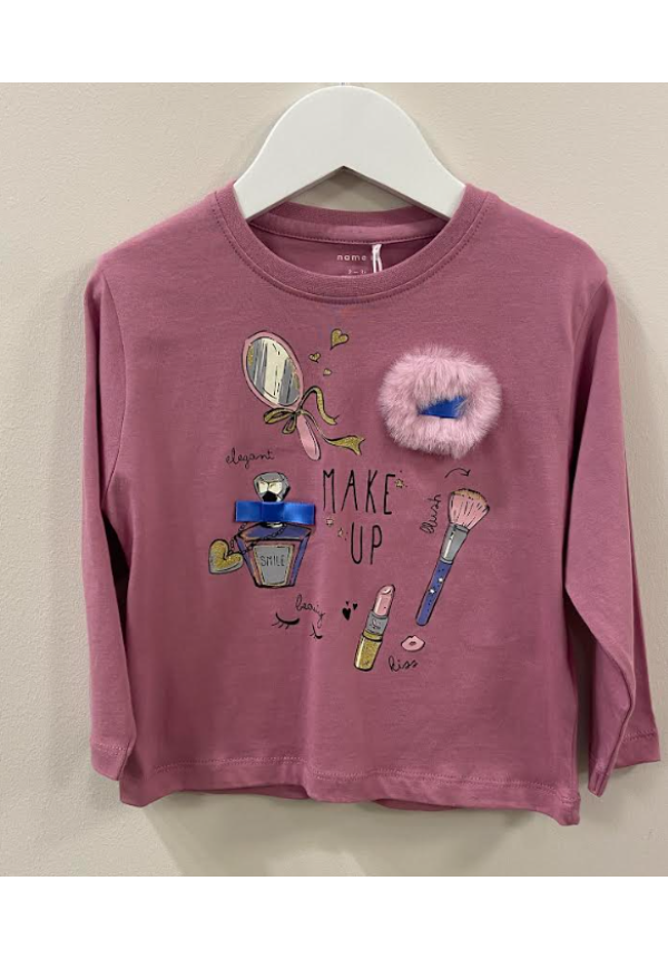 CAMISETA ROSA MAQUILLAJE - NAME IT