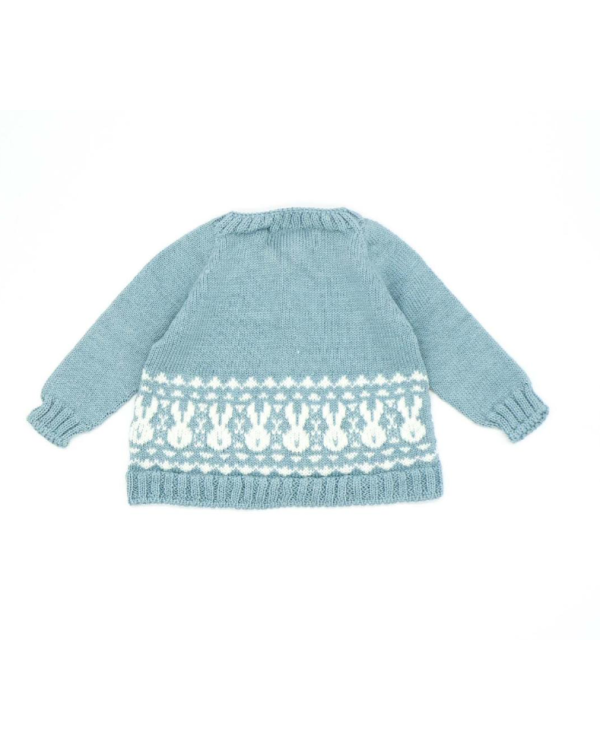 CHAQUETA AZUL CONEJOS . MEBI