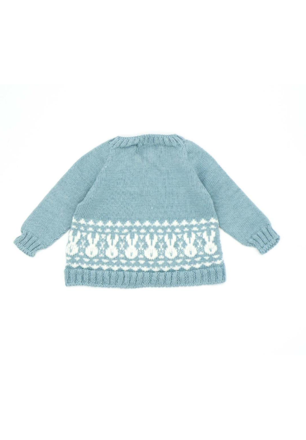 CHAQUETA AZUL CONEJOS . MEBI
