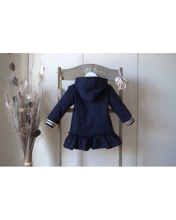 JESUSITO FELPA AZUL CON GORRO - MON PETIT BONBON