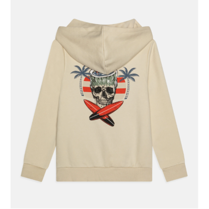 SUDADERA BEIG CAPUCHA - NAME IT