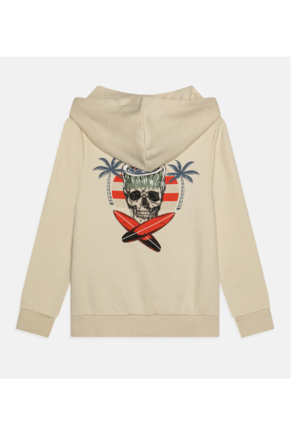 SUDADERA BEIG CAPUCHA - NAME IT