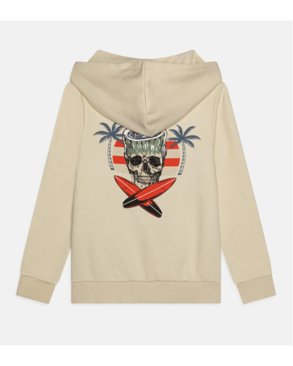 SUDADERA BEIG CAPUCHA - NAME IT