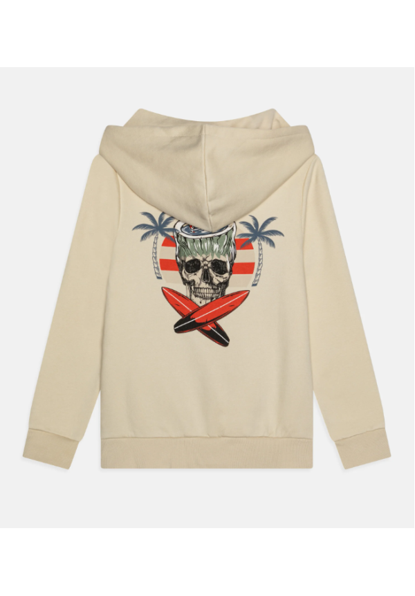 SUDADERA BEIG CAPUCHA - NAME IT