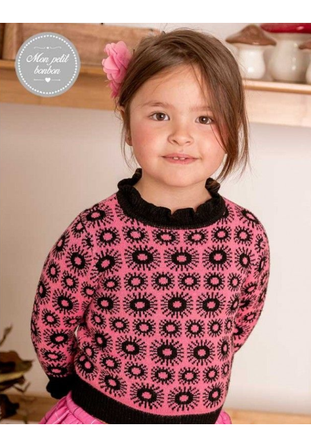 JERSEY FUCSIA-NEGRO - MON PETIT BONBON