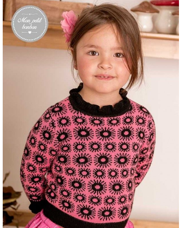 JERSEY FUCSIA-NEGRO - MON PETIT BONBON