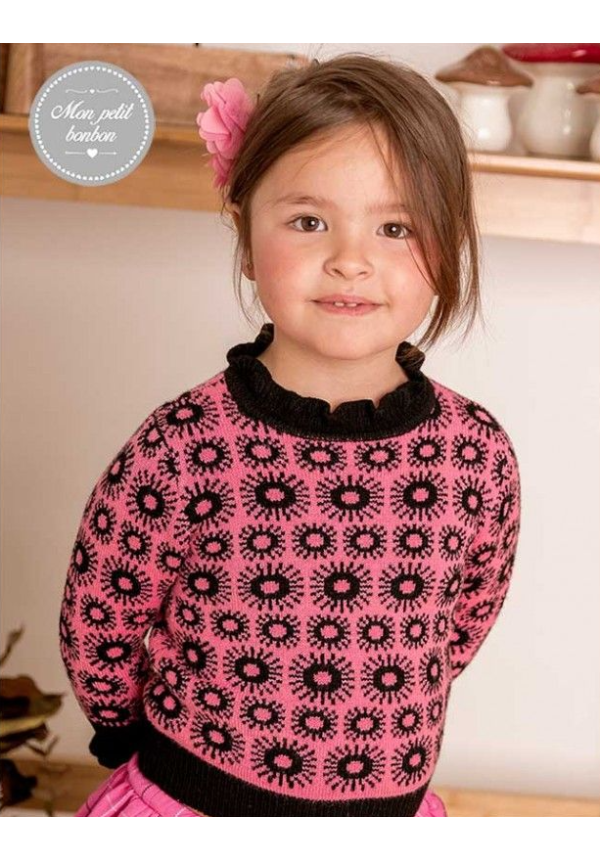 JERSEY FUCSIA-NEGRO - MON PETIT BONBON