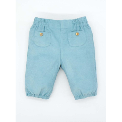 PANTALON CON GOMITA PANA  AZUL 2A